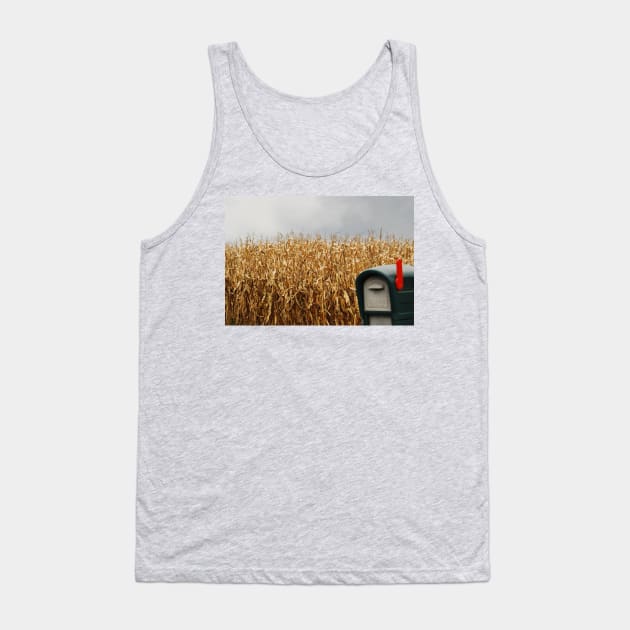 Rural Mailbox and Cornfield Tank Top by LaurieMinor